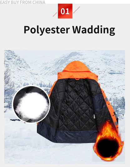Men's Hi Vis Winter Safety Parka