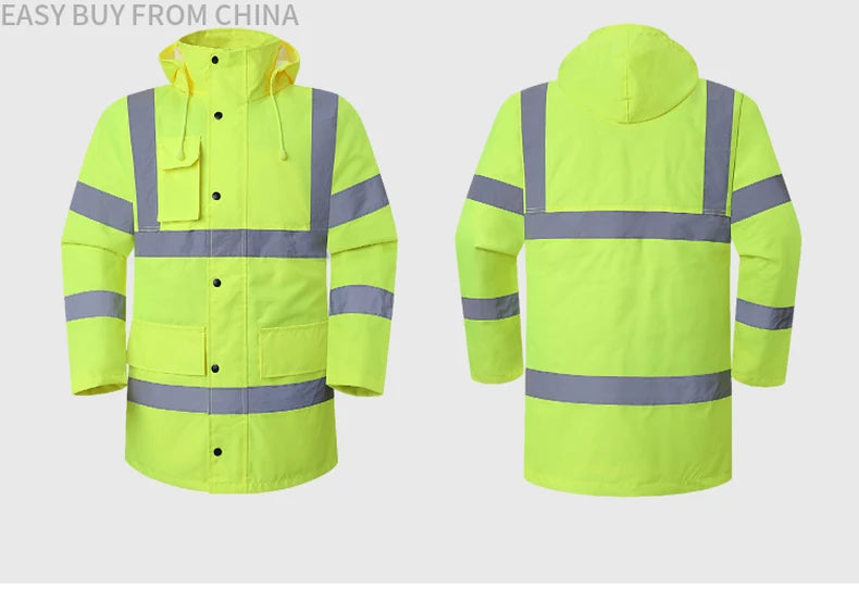Men's Hi Vis Winter Safety Parka