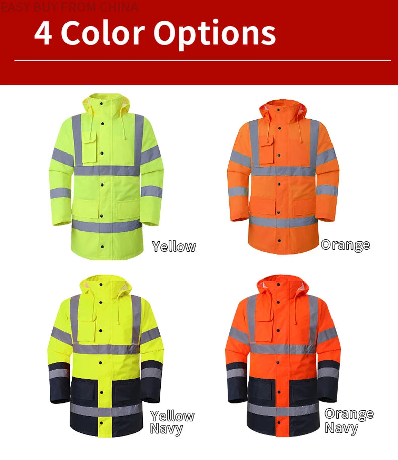 Men's Hi Vis Winter Safety Parka